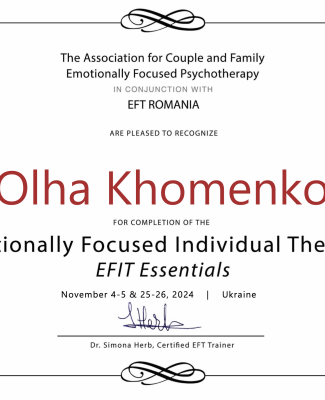 Emotionally focused individual therapy EFIT Essentials ICEEFT