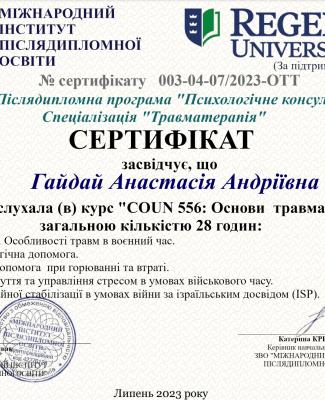 Основи травмотерапії